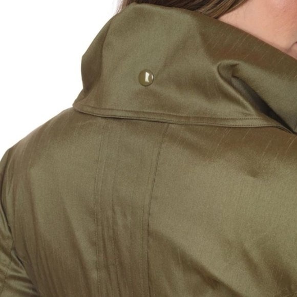 Samuel Dong Bronze Belted Bubble Trench Coat - Picture 10 of 11